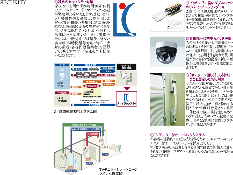 セイガステージ国立Ⅵ　セキュリティ